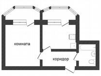 1-к квартира, 51 м², 6/9 эт.