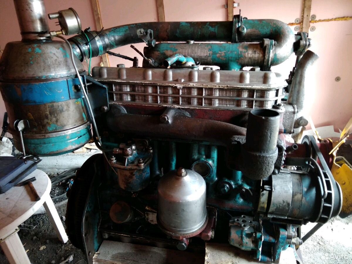 Старинный двигатель МТЗ 80