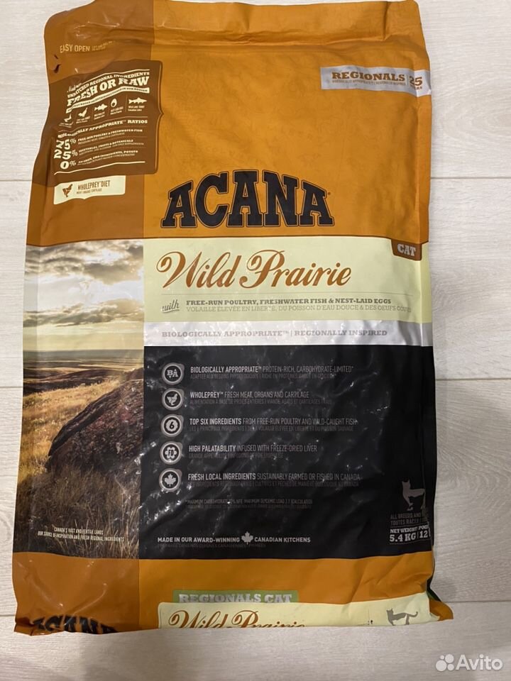 Корм для котят и кошек Acana wild prairie (холисти купить на Зозу.ру - фотография № 1