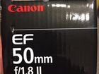 Объектив Canon EF 50 mm f/1.8 II объявление продам