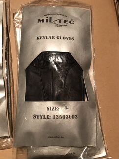 Перчатки кожаные демисезонные Mil-Tec черные M, L