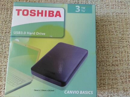 Переносной жёсткий диск Toshiba 3 Tb