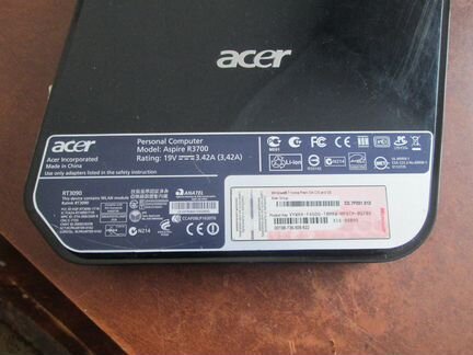 Неттоп Acer Revo 4gb/60gb ssd