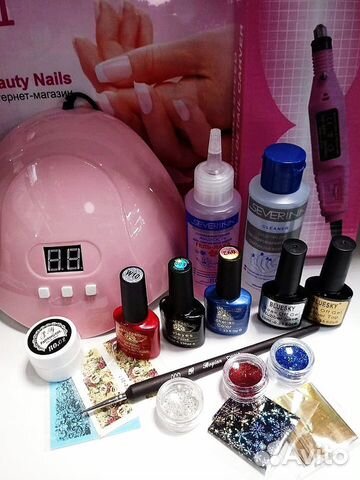 Набор для маникюра, наращивания ногтей, новый