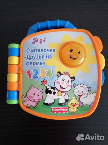 Книжка-считалочка fisher price+телефон