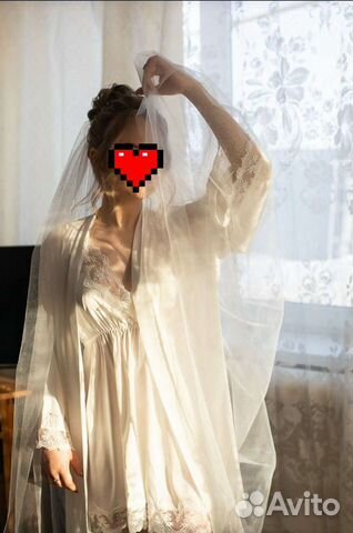 Пижама шёлковая свадебная