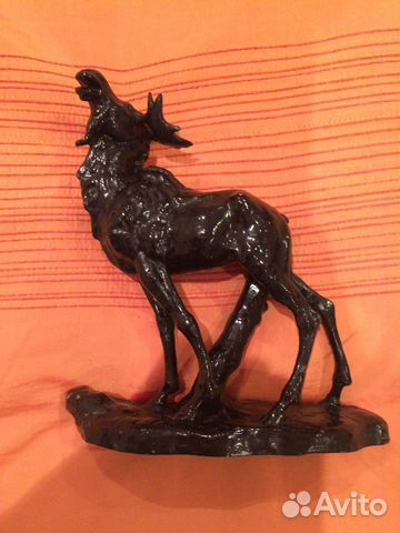 Чугунная статуэтка Лось каслинское литье