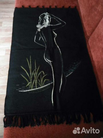 Гобелен гдр раритет Купальщица