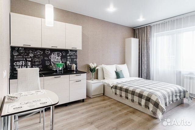 

Квартира-студия, 28 м², 2 кровати