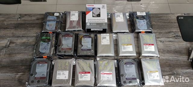 Жесткие диски 10 tb / 8 tb / 4 tb / 2tb / 1tb /0.5