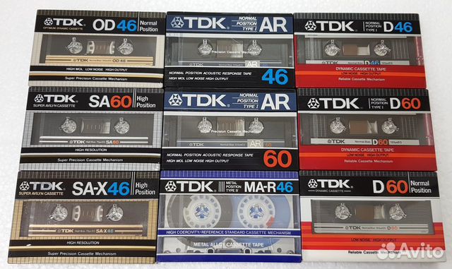 TDK 46/60 кассеты новые запечатанные