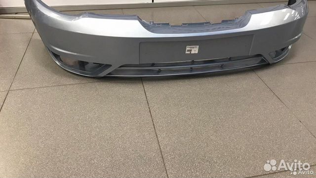 Бампер передний Daewoo Nexia серебристо-голубой