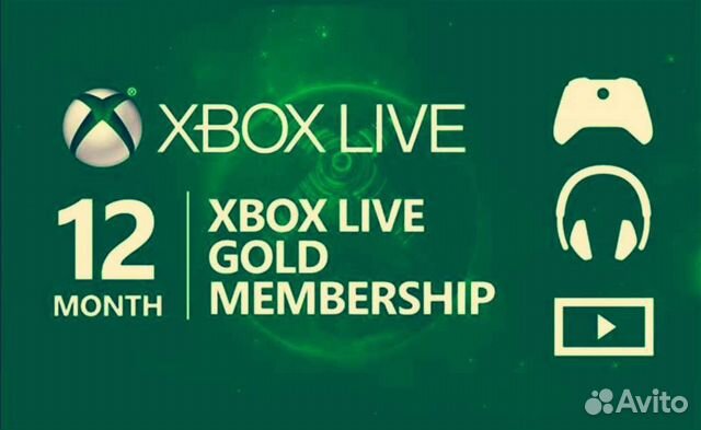 Xbox live gold 12 месяцев