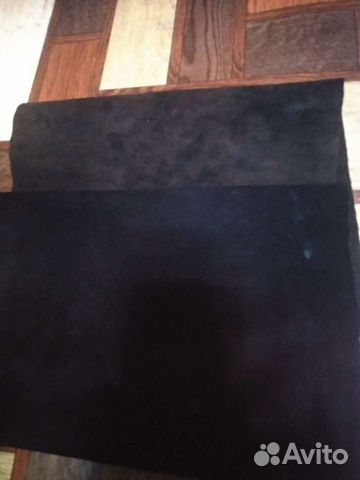 Натуральная замша размер 29х64.Цвет черный и темно