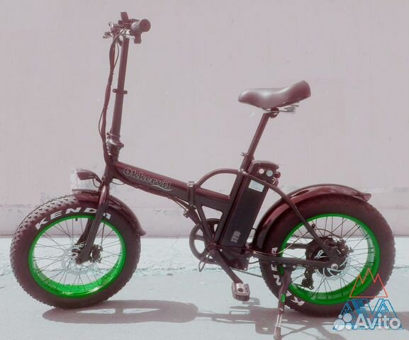 Электровелосипед складной FAT-20 500W 7 скор