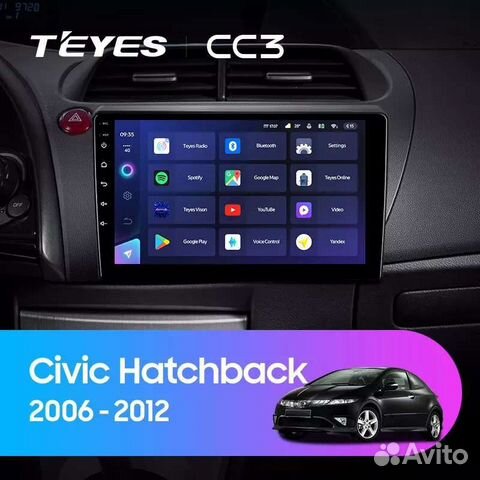 Магнитола Teyes Honda Civic 5d 2006-2012 CC3