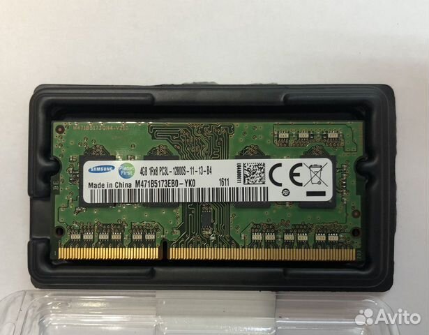 Оперативная память для ноутбука samsung 4GB 1Rx8
