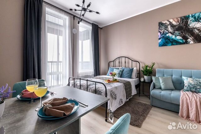 

Квартира-студия, 25 м², 2 кровати
