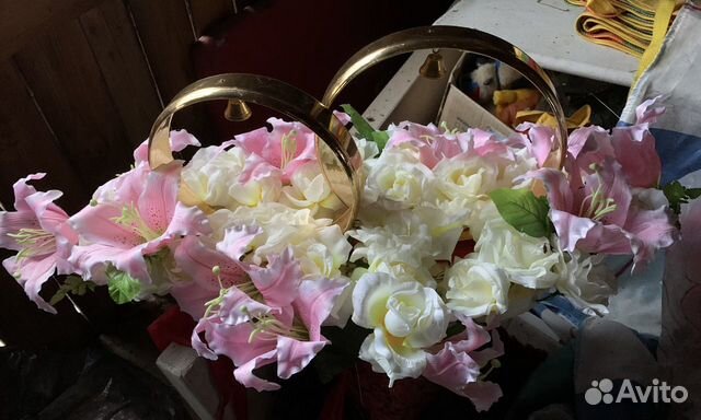 Свадебные кольца на машину