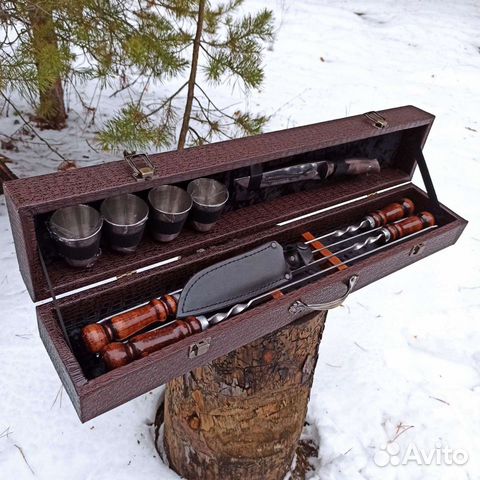 Набор шампуров в кейсе 