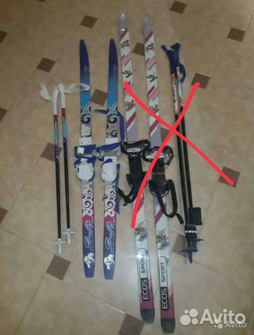 Лыжи детские 110 см