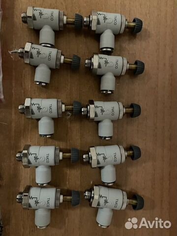 Пневмодроссель, цанговый тройник Camozzi