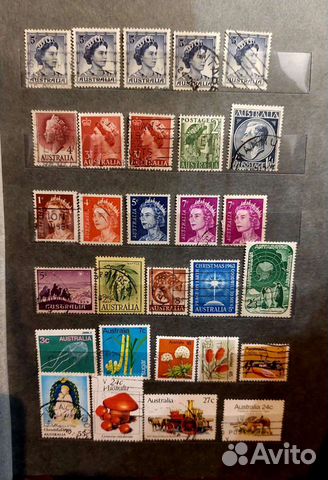 Почтовые марки Австралия и Новая Зеландия 1950г-89