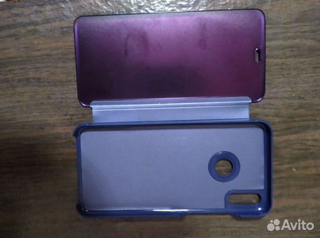 Зеркальный чехол книжка на honor 8x