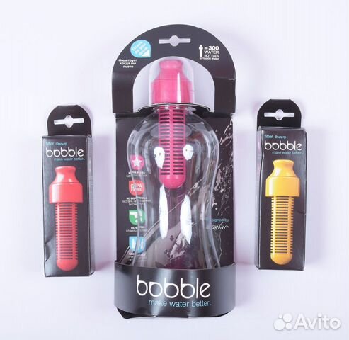 Бутылка с 3 Фильтрами для Фильтрации Очистки Воды