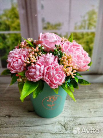 Букет тюльпанов из мыла ручной работы