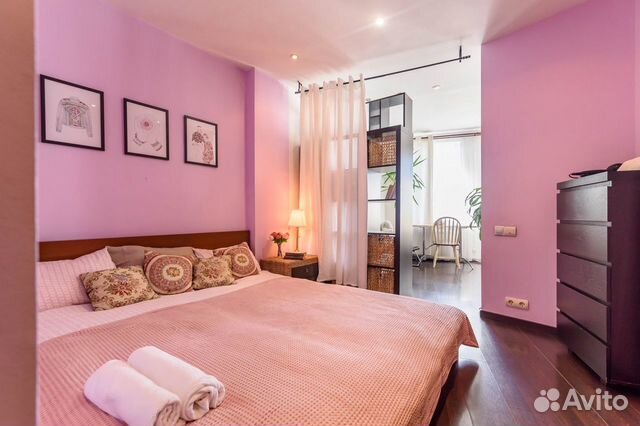 

1-к. квартира, 52 м², 2 кровати