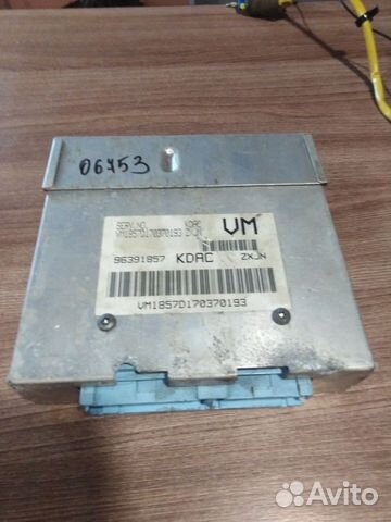 Блок эбу Ланос 96391857