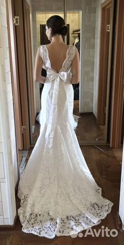 Свадебное платье 44 новое