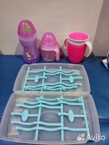 Сушилка для бутылок и поильник кружка