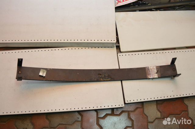 Лист №5 задней рессоры с хомутами L1112 мм