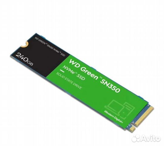SSD накопитель WD Green SN350 WDS240G2G0C 240гб