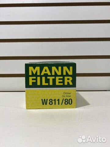 Фильтр масляный Mann W811/80 Solaris Rio Ceed