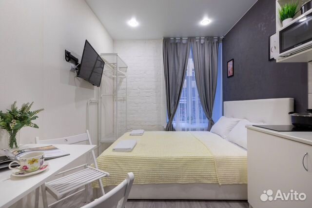 

Квартира-студия в апарт-отеле, 15 м², 1 кровать