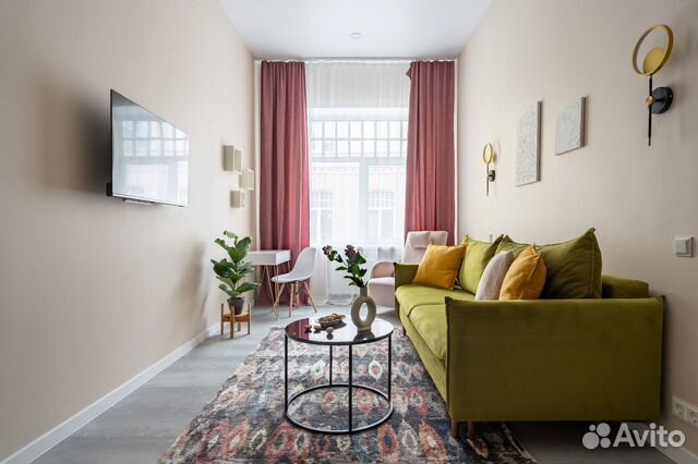 

Квартира-студия, 40 м², 2 кровати