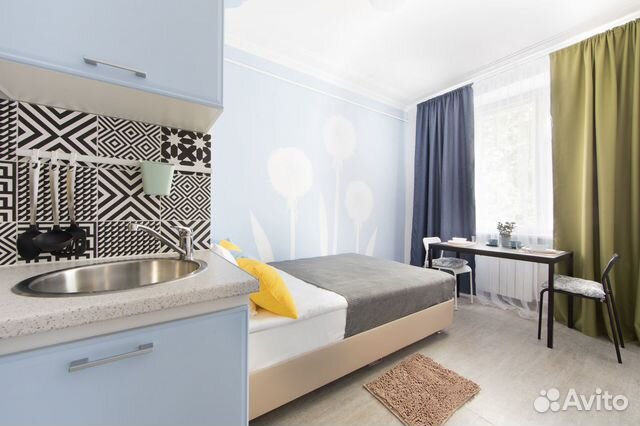 

Квартира-студия, 15 м², 1 кровать