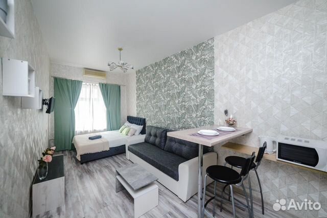 

Квартира-студия, 28 м², 2 кровати
