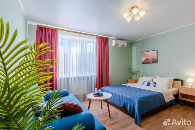 

1-к. квартира, 40 м², 2 кровати