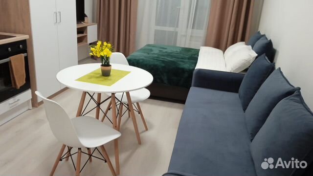 

Квартира-студия, 27 м², 2 кровати