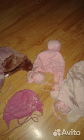 Шапки для девочки на 1-6 лет