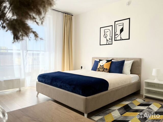

1-к. квартира, 40 м², 2 кровати