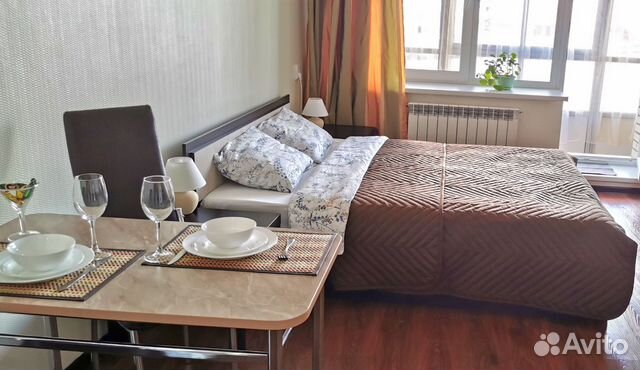 

Квартира-студия, 27 м², 1 кровать