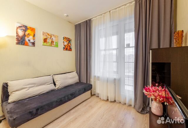 

1-к. квартира в апарт-отеле, 37 м², 2 кровати