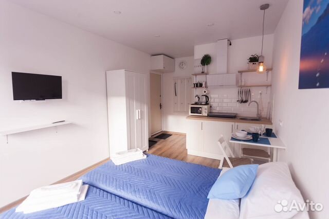 

Квартира-студия, 18 м², 2 кровати