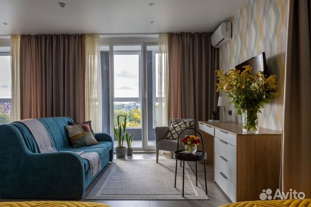 

Квартира-студия, 50 м², 2 кровати