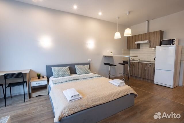 

Квартира-студия, 34 м², 2 кровати